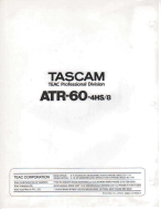 Tascam ATR-60.4-HS-8 - Service Manual-Part-1